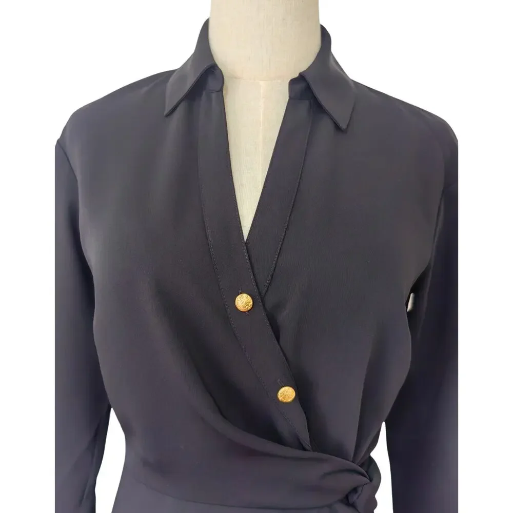 Veronica Beard Wright Midi Button Down Collared Dress US 6 - Picture 6 of 12